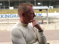 showing fans round the car