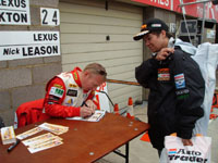 Pit lane walkabout